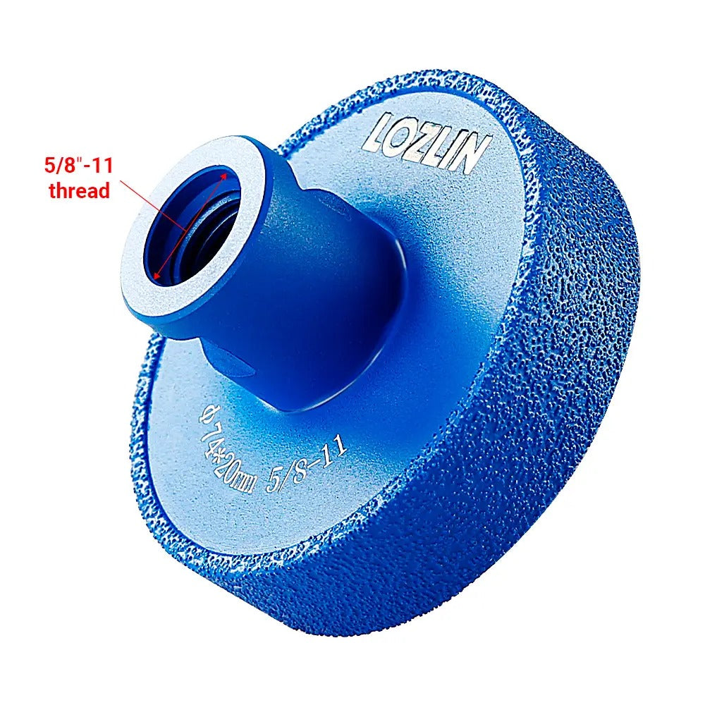 Diamond Flat Grinding Wheel with Emery - 5/8-11 Angle Grinder Hardware, Stone Grooving Tool Accessory for Marble Gratings, Polished Marble Gratings & Countertops, Quartz - Father's Day Gift toolupgrade