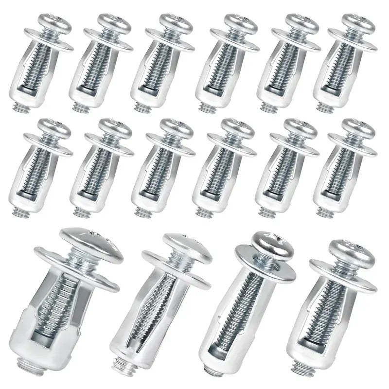 30Pcs/90Pcs Heavy-Duty Carbon Steel Button Rivet Locking Nuts Set - Durable, Rustproof, Bolt-Compatible Industrial & Furniture Hardware for Panel Fixing, Sheet Metal Repair (M4, M5, M6 Sizes)