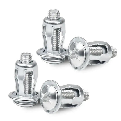 30Pcs/90Pcs Heavy-Duty Carbon Steel Button Rivet Locking Nuts Set - Durable, Rustproof, Bolt-Compatible Industrial & Furniture Hardware for Panel Fixing, Sheet Metal Repair (M4, M5, M6 Sizes)