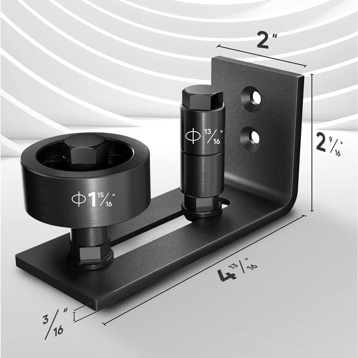Barn Door Floor Guide,8 Assemble Setup Options,Wall Mount System,Adjustable Stay Roller,Flush Flat Bottom Design