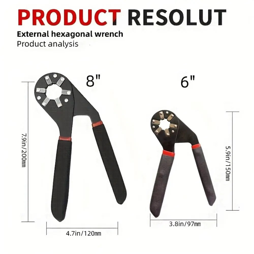 Bionic Self-Adjusting Wrench, Adjustable Wrench, 14-in-1 Multifunctional Universal Wrench with Anti-Slip Handle, High-Torque Portable Tool for Car & Bicycle Repair #GLOBAL PICKS