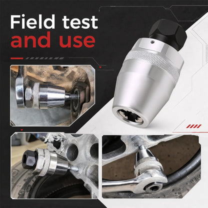 6-13mm Broken Bolt Extractor Set - Metal Damaged Stud Remover Tool for Impact Wrench and Ratchet, Non-Electric Manual Operation