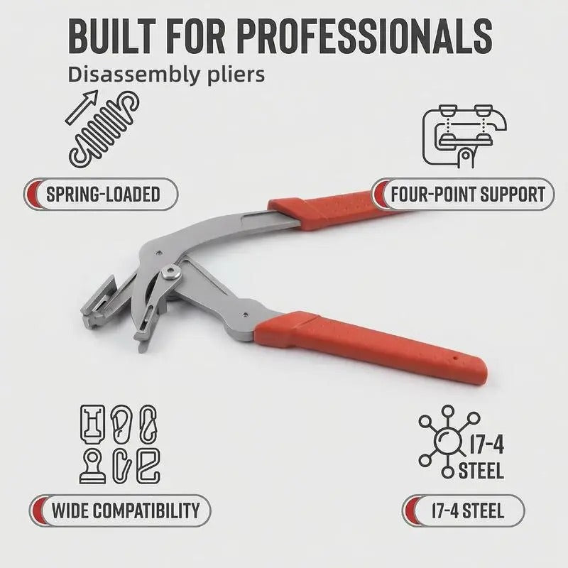 New Auto Fastener Clip Removal Pliers - Heavy-Duty Metal Quick-Release Hand Tools, Non-Destructive Plastic Clip Removal Pliers & Pincers, Automotive Disconnect Repair Hardware, Essential Tools and Gadgets for Outdoor Emergencies,toolupgrade