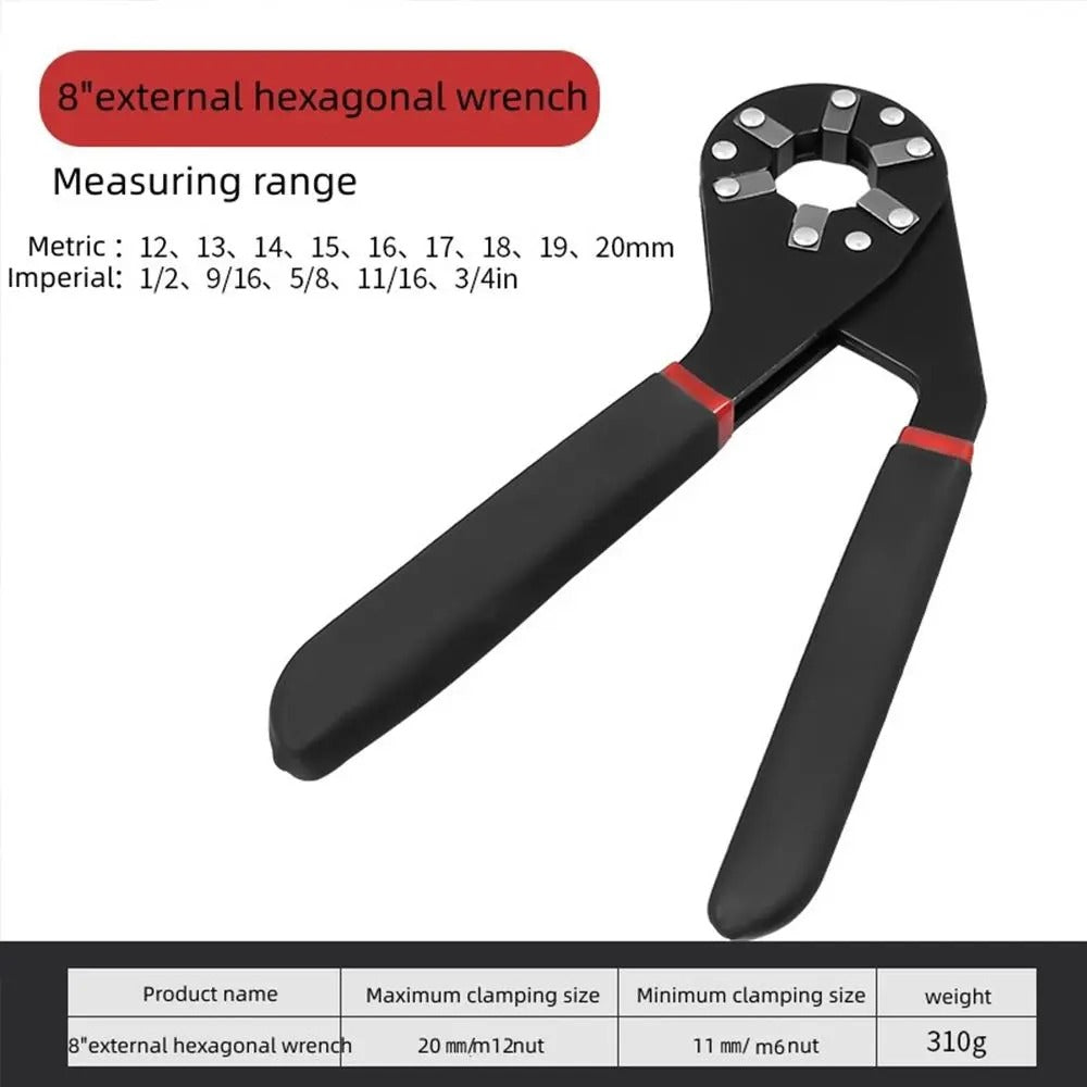 Bionic Self-Adjusting Wrench, Adjustable Wrench, 14-in-1 Multifunctional Universal Wrench with Anti-Slip Handle, High-Torque Portable Tool for Car & Bicycle Repair #GLOBAL PICKS