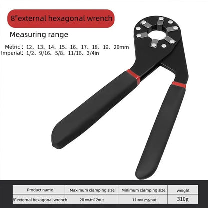 Bionic Self-Adjusting Wrench, Adjustable Wrench, 14-in-1 Multifunctional Universal Wrench with Anti-Slip Handle, High-Torque Portable Tool for Car & Bicycle Repair #GLOBAL PICKS