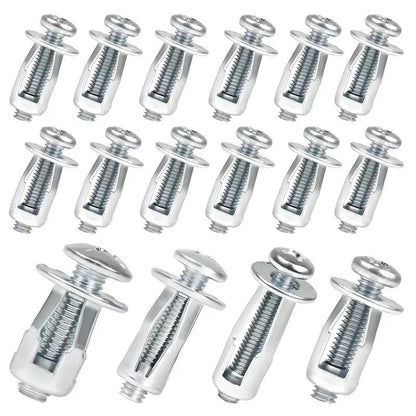 30Pcs/90Pcs Heavy-Duty Carbon Steel Button Rivet Locking Nuts Set - Durable, Rustproof, Bolt-Compatible Industrial & Furniture Hardware for Panel Fixing, Sheet Metal Repair (M4, M5, M6 Sizes)