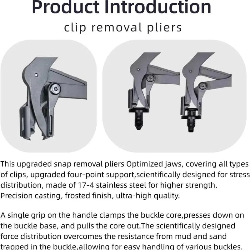 New Auto Fastener Clip Removal Pliers - Heavy-Duty Metal Quick-Release Hand Tools, Non-Destructive Plastic Clip Removal Pliers & Pincers, Automotive Disconnect Repair Hardware, Essential Tools and Gadgets for Outdoor Emergencies,toolupgrade