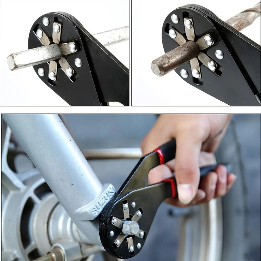 Bionic Self-Adjusting Wrench, Adjustable Wrench, 14-in-1 Multifunctional Universal Wrench with Anti-Slip Handle, High-Torque Portable Tool for Car & Bicycle Repair #GLOBAL PICKS