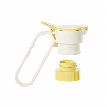 Plastic Bottle Pour Spout Cap Dispenser - 2 Count, Portable Kitchen Utensil with Carry Handle, Detachable Wide Mouth & Different Caliber, for DIY Oil Pots & Refrigerator Cold Water Making