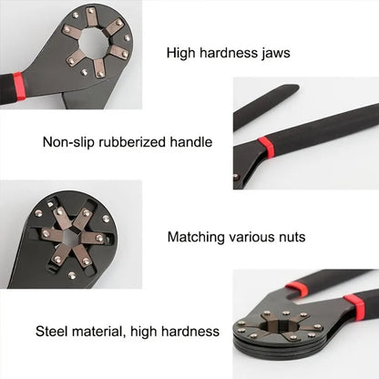 Bionic Self-Adjusting Wrench, Adjustable Wrench, 14-in-1 Multifunctional Universal Wrench with Anti-Slip Handle, High-Torque Portable Tool for Car & Bicycle Repair #GLOBAL PICKS