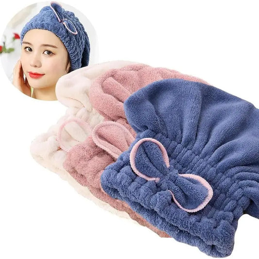 3PC Microfiber Hair Towel Caps, Extrame Soft & Ultra Absorbent, Fast Drying Hair Drying Caps Towel Turban Wrap for Wet Hair Women Light Shiny SpringStatements