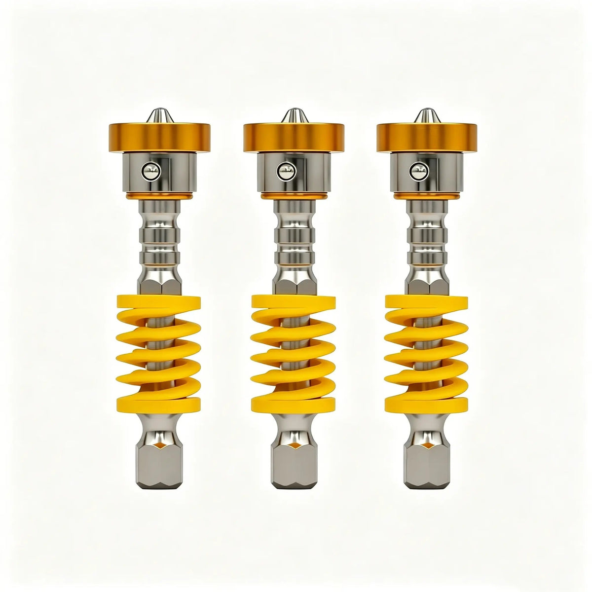 Magnetic Screwdriver Bits Set (Pack of 5) - Spring-Loaded Quick Change Hex Shank Drill Attachment Tool Kits for Electric Drills, Power Tools, Father's Day Gift, Fast Bit Changes, Drill Work