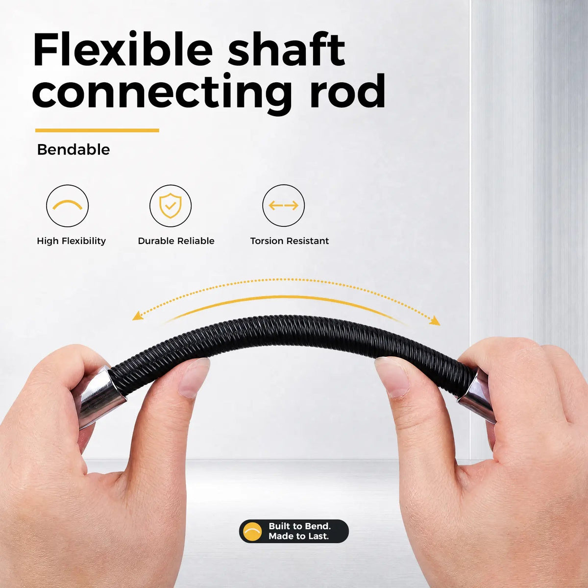 Flexible Socket Extension Bar Set 3-Piece 1/2" 3/8" 1/4" Shaft Drive 10" 8" 6"-Spring-Loaded Detent Balls to Prevent Slipping, fathersdaygift fathersdaygift