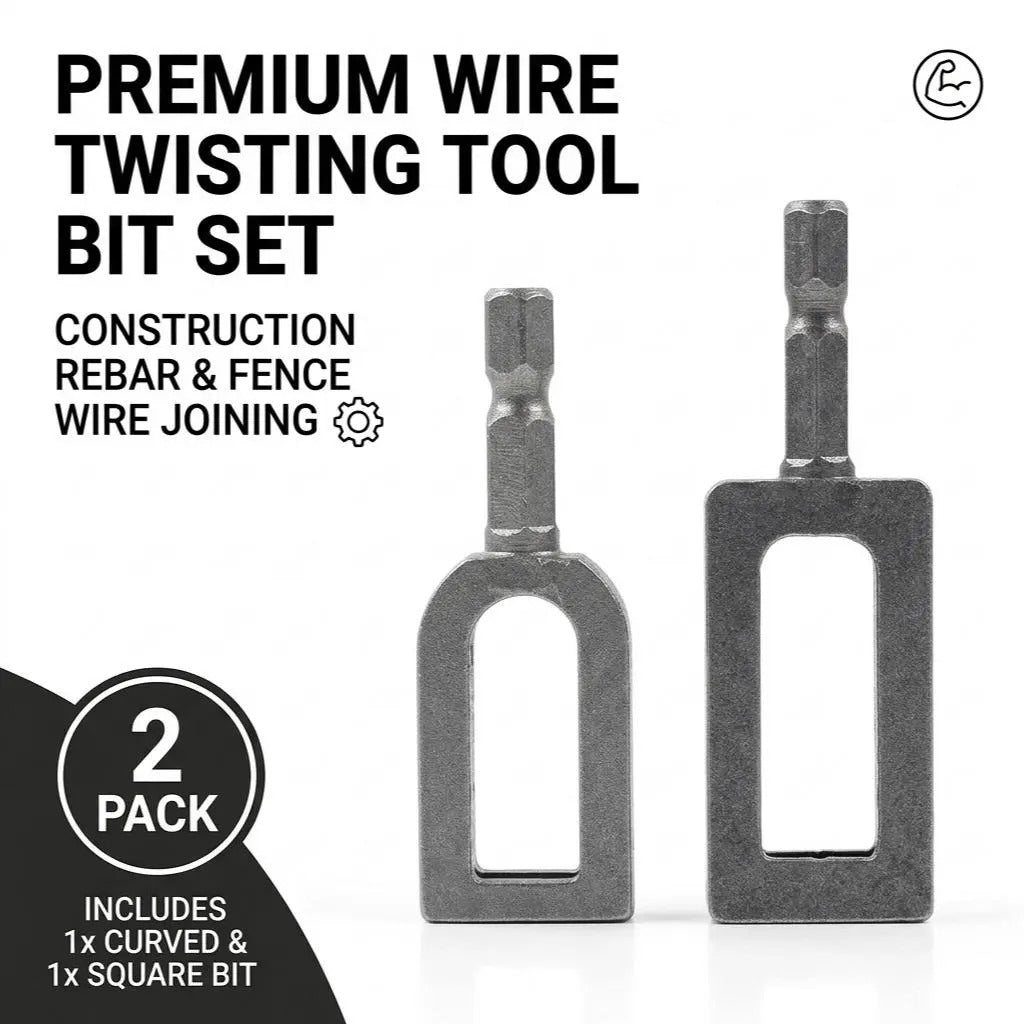 Heavy Duty Multifunctional Wire Twister-Knotter with Twist Sleeve, #9 & #11 Sizes, High-Hardness Steel Tool, Big-Diameter Fit, High Efficiency for General Bundling, Greenhouse Assembly
